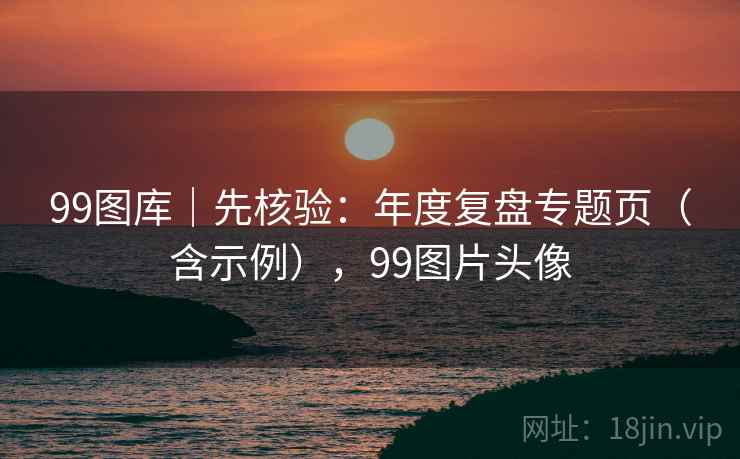 99图库｜先核验：年度复盘专题页（含示例），99图片头像